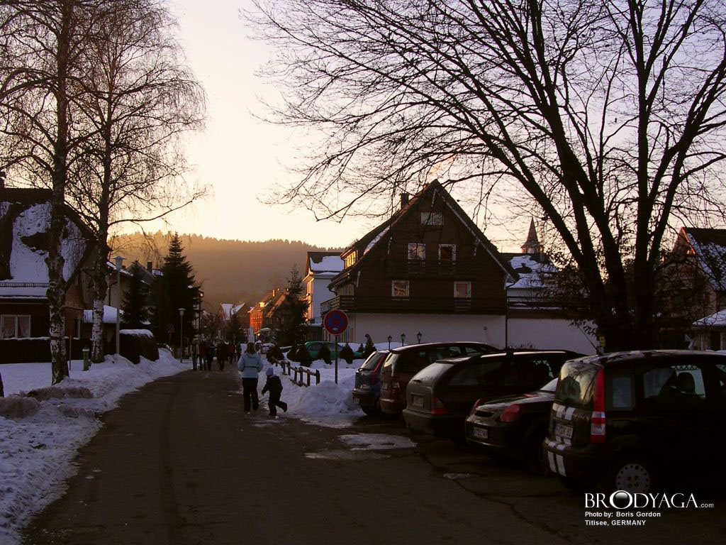 a street in a village - dawn